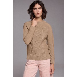 JERSEY CAMEL TRENZADO MUJER TACHY ZUCCA