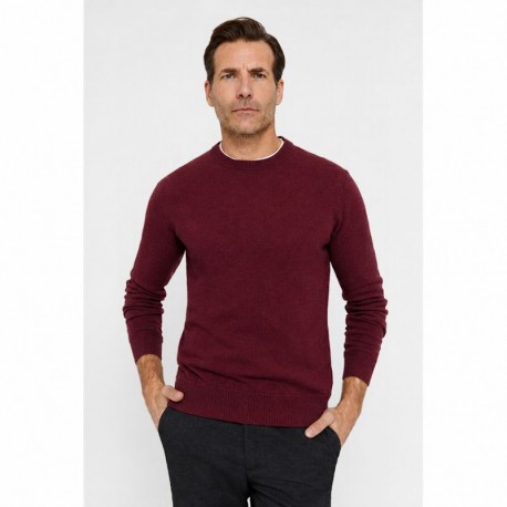 JERSEY BASICO REDONDO, MARRON CHOCOLATE