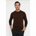 JERSEY BASICO REDONDO MARRON CHOCOLATE MOLGOY HOMBRE