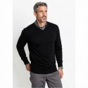 JERSEY BASICO PICO NEGRO MOLGOY hombre