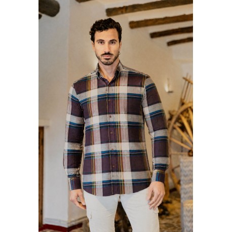 CAMISA CUADROS VILLELA CARLOS CORDOBA HOMBRE