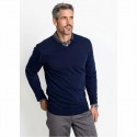 JERSEY BASICO PICO AZUL MARINO MOLGOY HOMBRE