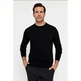 JERSEY BASICO REDONDO, NEGRO