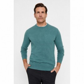 JERSEY BASICO REDONDO, VERDE HAYA