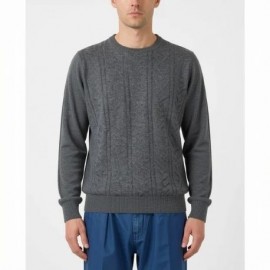 JERSEY CUELLO REDONDO DE CANALE, GRIS