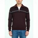 Jersey de hombre G54 granate con cuello perking