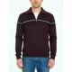 Jersey de hombre G54 granate con cuello perking