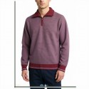 JERSEY CON CREMALLERA JACQUARD GRANATE HOMBRE G-54
