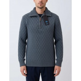 Jersey gris de hombre cuello perking  hombre g-54 