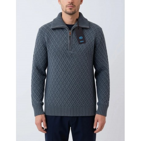 Jersey gris de hombre cuello perking  hombre g-54 