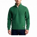 Jersey de hombre cuello semicisne  en color verde staats