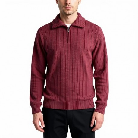Jersey de hombre cuello perking en color caldera g-54