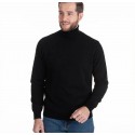 JERSEY Clásico Cuello Cisne NEGRO HOMBRE