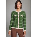 CHAQUETA CHANNEL CUADROS  VERDE TACHI ZUCCA 