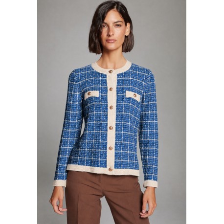 CHAQUETA CHANNEL CUADROS TACHI ZUCCA +COLORES