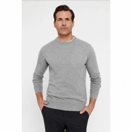 JERSEY BASICO REDONDO, GRIS CLARO