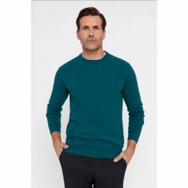 JERSEY BASICO REDONDO, VERDE HAYA