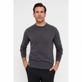 JERSEY BÁSICO REDONDO, GRIS 