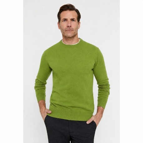 JERSEY BÁSICO REDONDO, VERDE PISTACHO HOMBRE MOLGOY
