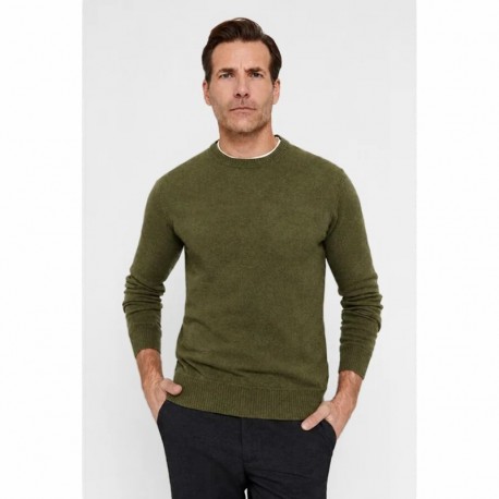 JERSEY BÁSICO REDONDO, VERDE CAZA MOLGOY HOMBRE