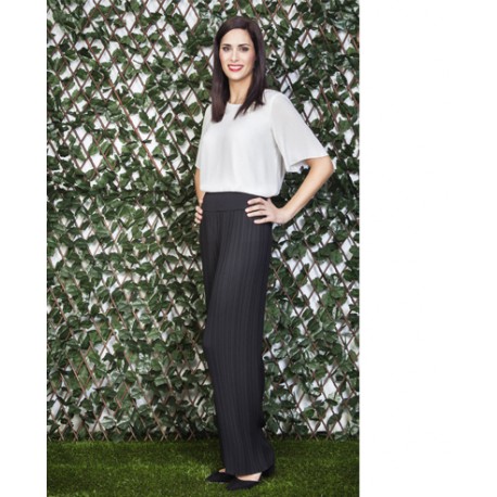 PANTALON PALAZO PLISADO NEGRO