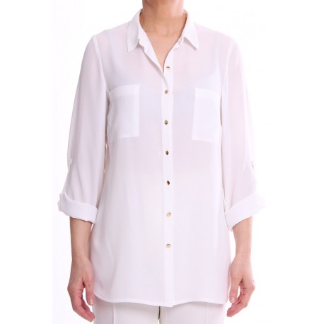 CAMISA BLANCA CON BOLSILLOS