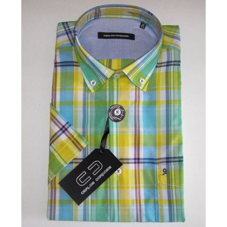 CAMISA CUADROS MANGA CORTA HOMBRE