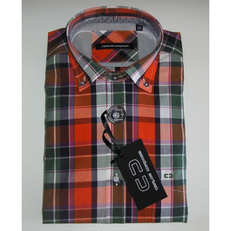 CAMISA CUADROS TERGAL CARLOS CORDOBA HOMBRE