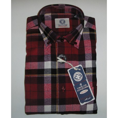 CAMISA CUADROS FRANELA CARLOS CORDOBA HOMBRE