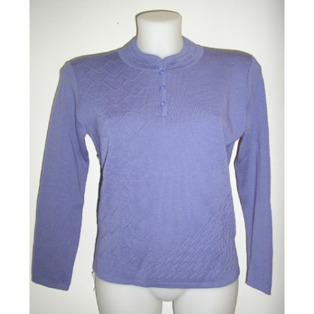 JERSEY LISO DE MUJER CON BOTONES +COLORES