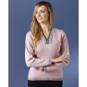 JERSEY DOBLE CUELLO JACQUARD DE SEÑORA +COLORES
