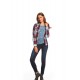 Jegging en denim slim fit para mujer
