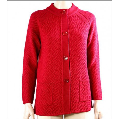 CHAQUETA LARGA CON BOLSOS MUJER (VARIOS COLORES)