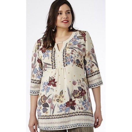 BLUSA ESTAMPADA DE SPG-JENUAN