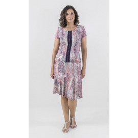 FALDA ESTAMPADA DE VUELO MUJER