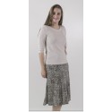FALDA ESTAMPADA DE VUELO MUJER