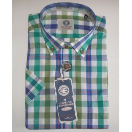 CAMISA CUADROS VERDES CARLOS CORDOBA HOMBRE
