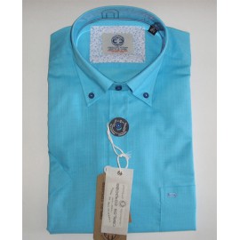 CAMISA AZUL CON BOLSILLO DE CARLOS CORDOBA HOMBRE