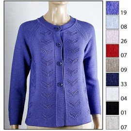 CHAQUETA DE PUNTO CON CALADOS MUJER TACHY ZUCCA +COLORES