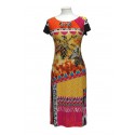 VESTIDO ESTAMPADO CON ABALORIO DE MUJER ARONA