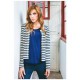 Chaqueta corta de punto, estilo navy MUJER MARIÑA RIVEIRO