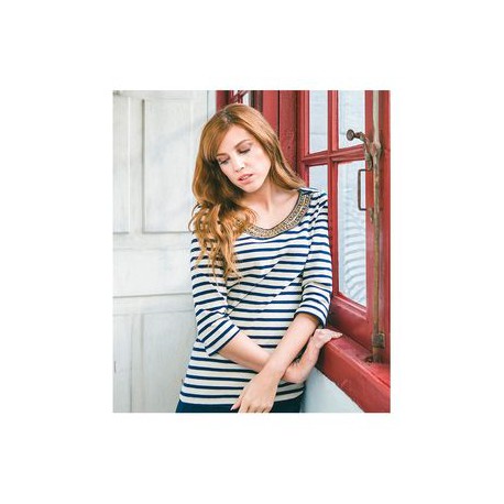 JERSEY MARINERO DE RAYAS MARIÑA RIVEIRO MUJER
