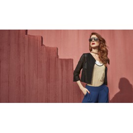 CHAQUETA NEGRA DE PAZ TORRAS MUJER