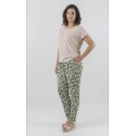 PANTALON ESTAMPADO  CON BOLSILLOS MUJER
