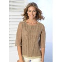 JERSEY MARRON CROCHET MARRON PADIERNO