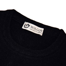 JERSEY BASICO REDONDO, NEGRO