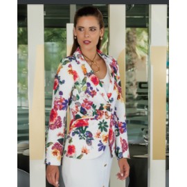CHAQUETA ESTAMPADA MUJER