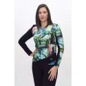 JERSEY JACQUAR ESTAMPADO VERDE MUJER 