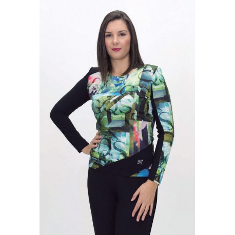JERSEY JACQUAR ESTAMPADO VERDE MUJER 