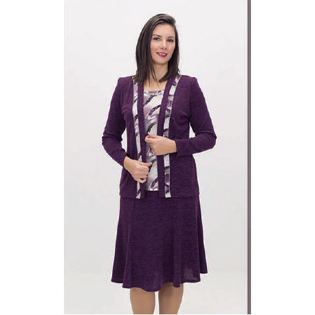 FALDA DE VUELO MORADA MUJER BOGUAR